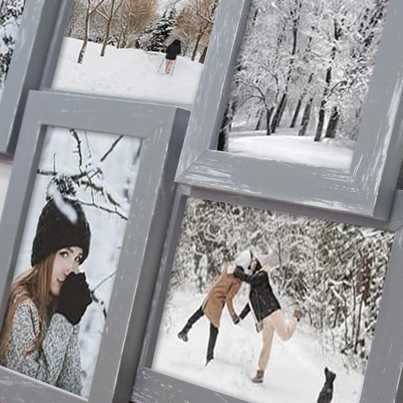 J.M.Deco 12 Opening Picture Collage Frame Wall Decor, 4x6 Photo Collage Frame for Gallery, Ideal Wedding/Christmas Gifts, One-Piece, Retro Brown - Image 5